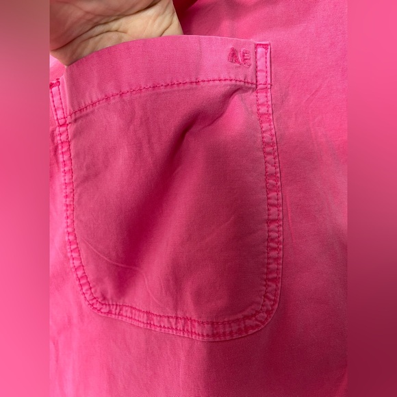 American Eagle AE Stretch Low-Rise Parachute Pant Pink Cargo XL Athleisure - Picture 12 of 16